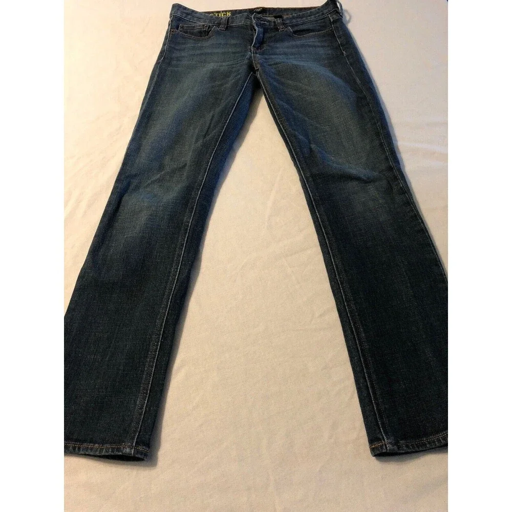 J. Crew Women's Denim Matchstick Straight Leg Stretch Distressed Jeans Size 27s